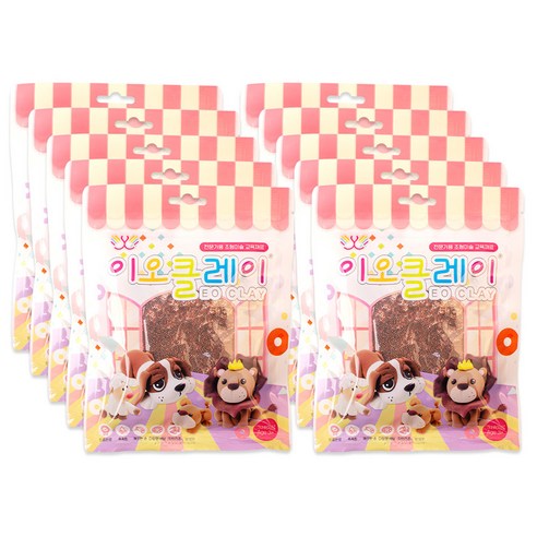 이오 유아용 폼클레이 10p, 갈색, 50g