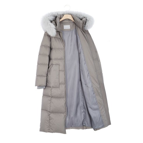 품질과 디자인 우수한 보브 여성용 슬림 핏 퀼티드 구스다운 코트