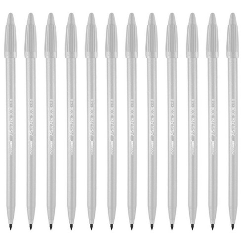 모나미 3000 피그먼트 프러스펜 0.4mm, NG 2 클라우드그레이, 12개