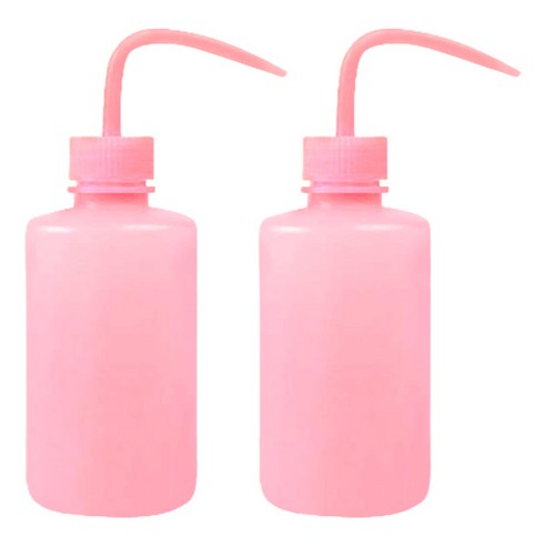 월드가드닝 물조리개 미세 다육 물뿌리개 250ml, 2개, 투명 라이트핑크