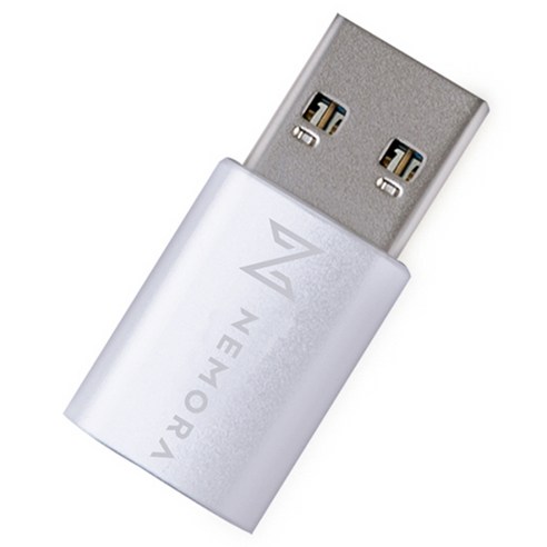 NEMORA C타입 TO USB 3.0 OTG 변환젠더 실버, 1개