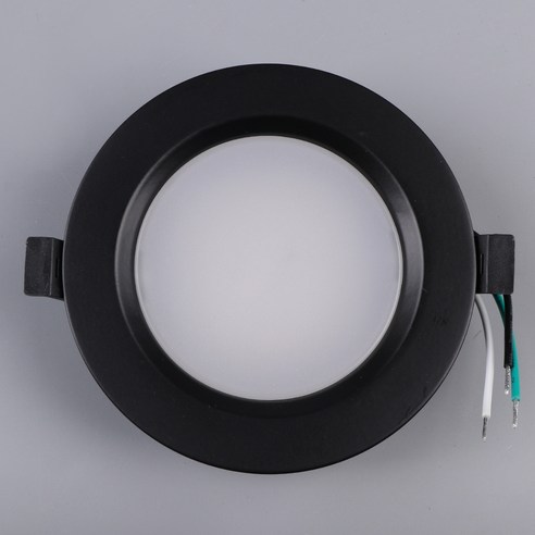 원하 DO 심플 다운라이트 LED 10W 주백색 플리커프리, 블랙, 1개