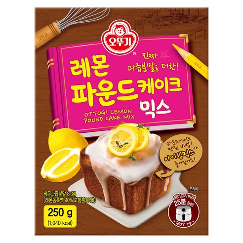 오뚜기 레몬 파운드 케이크 믹스, 250g, 1개