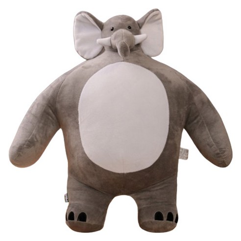 아이끌레 어깡 소두 인형 중형 코끼리, 47cm, 그레이, 1개