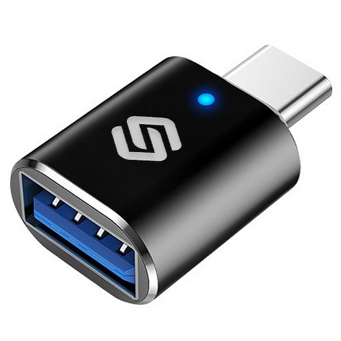 스페이스쉴드 USB 3.0 A타입-C타입 OTG 변환 젠더, 2cm, 딥그레이, 1개