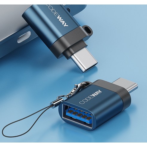 USB A형 포트를 C형 포트로 간편하게 변환하는 코드웨이 USB 3.0 A형-C형 OTG 변환 젠더