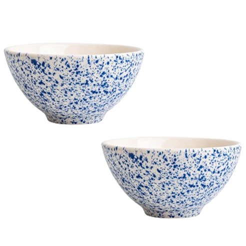 보아비스타 스플레터 밥공기 12.5cm, 블루, 2개