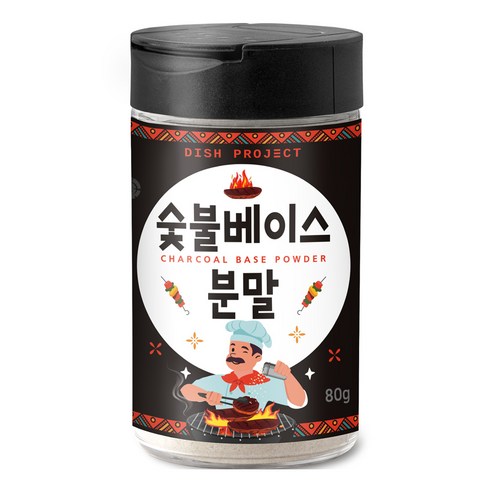 디쉬프로젝트 숯불베이스분말, 80g, 1개