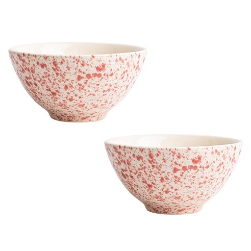 보아비스타 스플레터 밥공기 12.5cm, 핑크, 2개