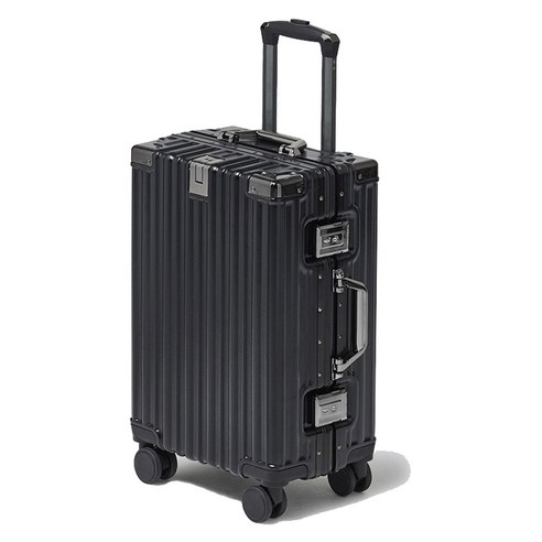 트리팩 T901 버티 알루미늄 프레임 16인치 20인치 26인치 28인치 캐리어 여행용 가방, 블랙, 20 (51cm)