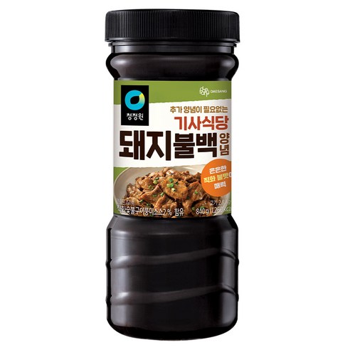 청정원 기사식당 돼지불백양념, 500g, 4개 간장불고기