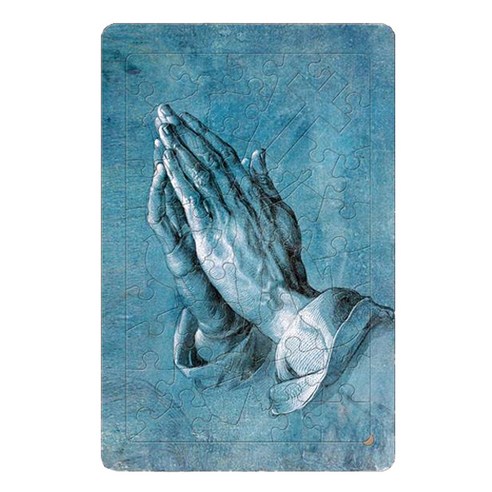 퍼즐갤러리 아띠 퍼즐 치매예방에 좋은 목재 판퍼즐 기도하는 손, 1개, 40피스