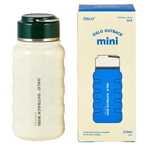 오슬로 초경량 아웃백 미니 스텐 텀블러, 360ml, 블랙, 1개