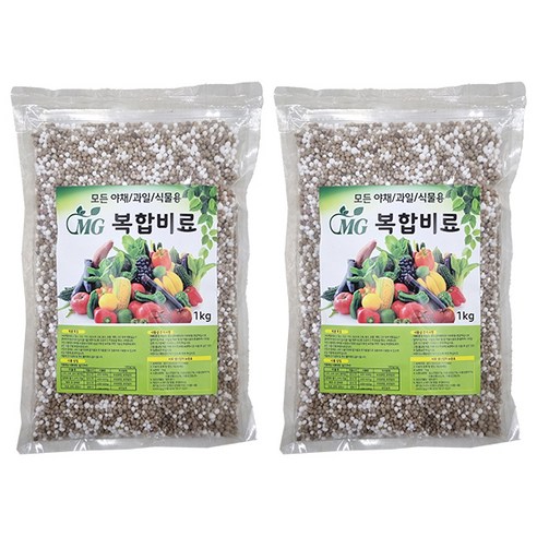 복합비료 모든식물용 식물영양제, 1kg, 2개