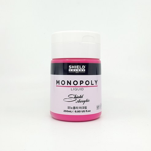 쉴드 모노폴리 아크릴물감 664 Fluorescent Pink, 1색, 250ml