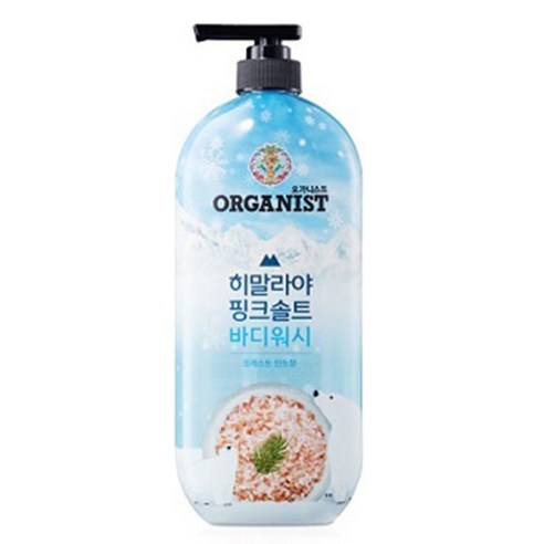 오가니스트 히말라야 핑크솔트 바디워시 포레스트 민트향, 865ml, 3개
