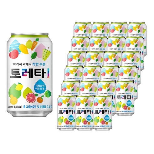 토레타 이온음료, 340ml, 48개 토레타제로