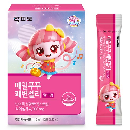 락피도 매일푸푸 쾌변젤리 15p, 225g, 1개 225g × 1개 섬네일