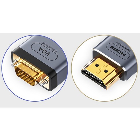 코드웨이 HDMI to VGA RGB 케이블, 1개, 1.2m