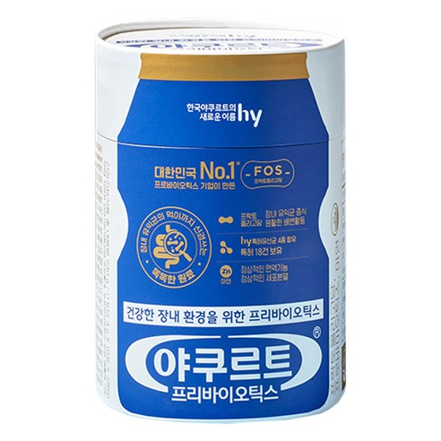 에치와이 야쿠르트 프리바이오틱스 30p, 120g, 2개