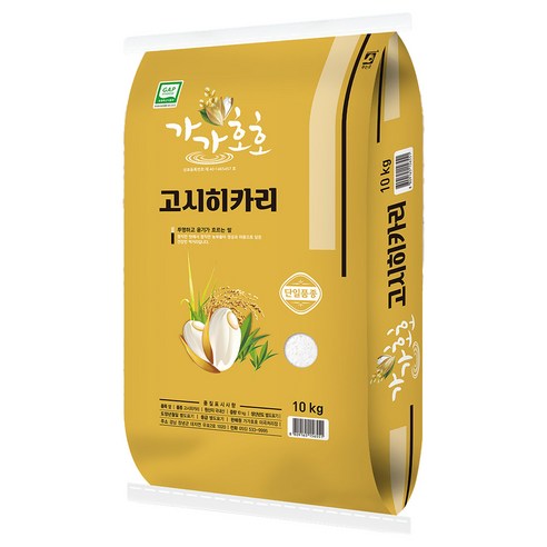 가가호호 2024년산 햅쌀 고시히카리 쌀, 특등급, 10kg, 1개