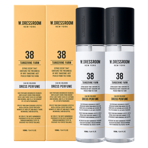 더블유드레스룸 드레스퍼퓸, 38 탠저린팜, 160ml, 2개