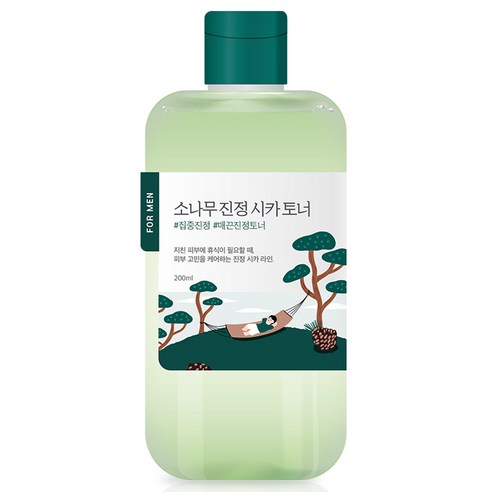 라운드랩 포 맨 소나무 진정 시카 토너, 200ml, 1개