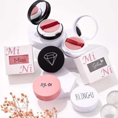 셀프천사 미니 DIY 비비 쿠션 케이스 세트, 블랙 무지, 1개