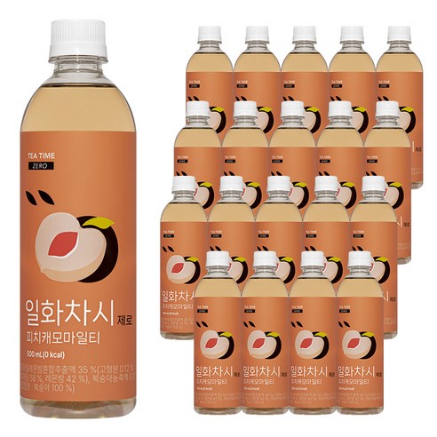 일화차시 제로 피치캐모마일티, 500ml, 20개