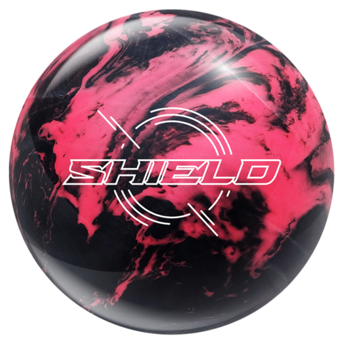 SWAG SHIELD SOLID 볼링공, 블랙 + 핑크, 1개