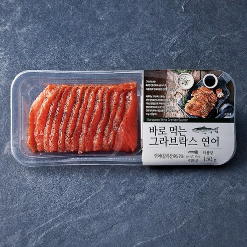 바로먹는 그라브락스 연어 (냉장), 150g, 1팩