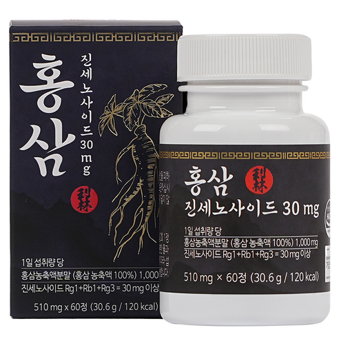 이림 6년근 홍삼 진세노사이드 30mg 30.6g, 60정, 1개