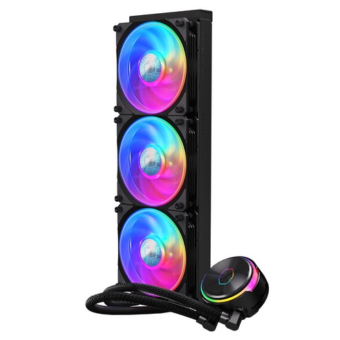 쿨러마스터 CPU 쿨러 BLACK MasterLiquid PL360 FLUX, 1개