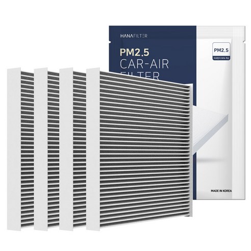하나필터 PM2.5 자동차 에어컨 필터, HF-48, 4개