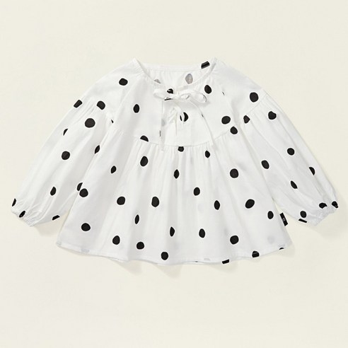 여아용 리본도트 블라우스 CCX11GBL52