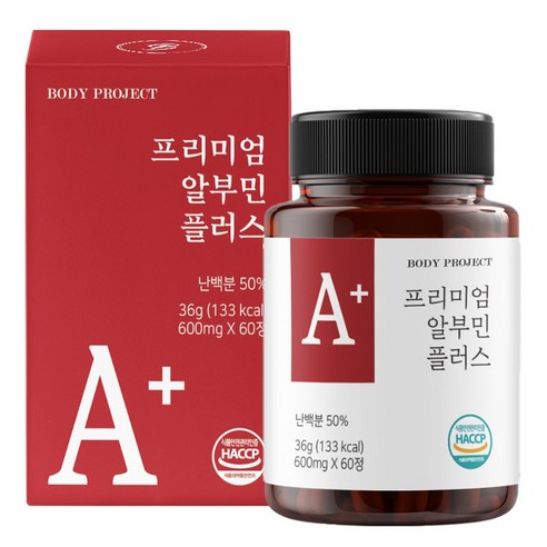 바디프로젝트 프리미엄 알부민 플러스 36g, 60정, 1개