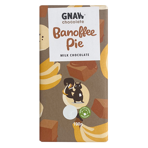 GNAW 밀크 초콜릿 바노피 파이 바, 100g, 1개