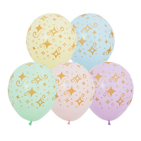 셈퍼텍스 골든다이아몬드 파스텔 풍선 30cm 20p 세트, 혼합색상, 1세트