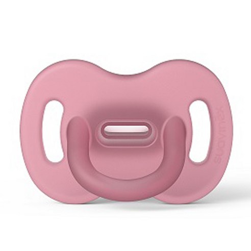 스와비넥스 유아용 모유촉감 올실리콘 아나토미컬 쪽쪽이, 핑크, 2단계(6개월이상), 1개