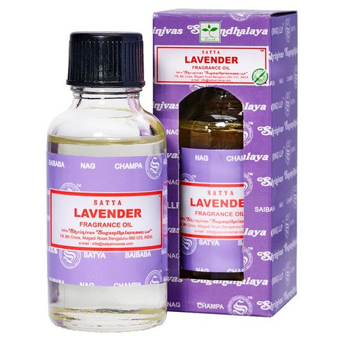 사티아 나그참파 아로마오일, 1개, 30ml, 라벤더