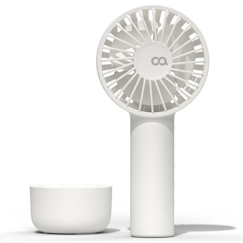오아 콤비팬 휴대용 탁상용 미니 무선 2in1 USB 충전식 손풍기, OFN-059BE, 베이지