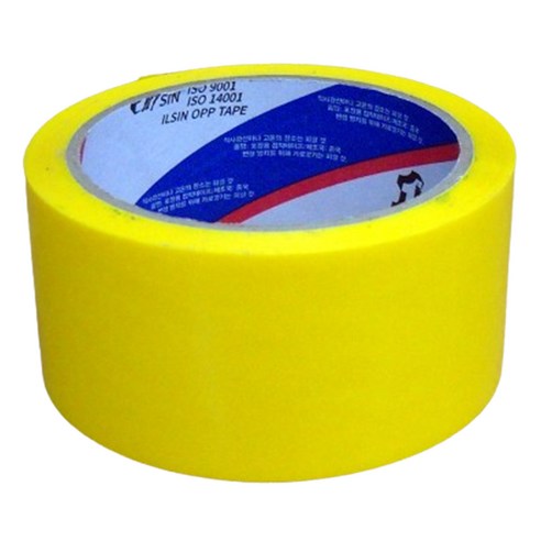 일신엠알오 칼라 박스테이프 중포장 황색 48mm x 40m 50p, 1개