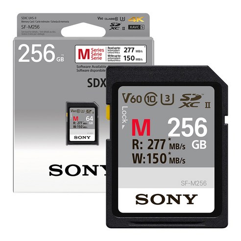 소니 SDXC M Class10 UHS-II U3 V60 메모리카드 SF-M256, 256GB