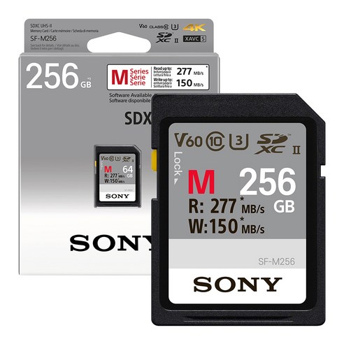 소니 SF-M128/T2 SDXC UHS-II U3 4K 128GB 메모리 R277MBs W150MBs 소니코리아 정품 대리점