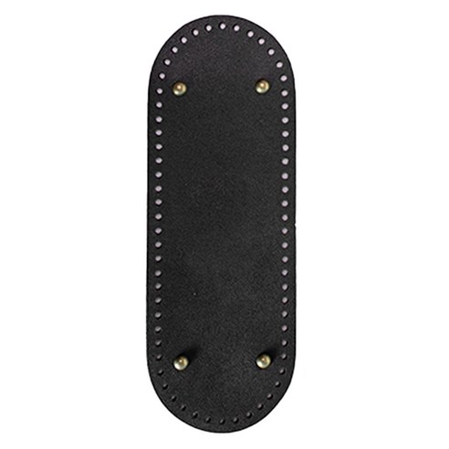 yarna 긴 타원형 가죽 바닥 30 x 10.5 cm 2 소꼬발 레자, 2.소꼬발 레자, 블랙, 1세트