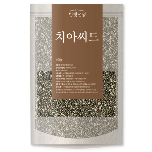 한방선생 치아씨드, 400g, 1개 퓨어영치아씨드1kg