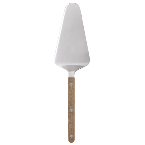 사브르 비스트로 샤이니 패턴 케이크 타르트 서버, 티크, 1개