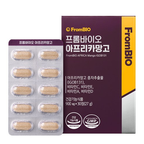 프롬바이오 아프리카망고 27g, 1개, 30정