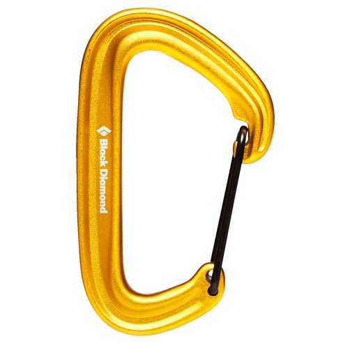 블랙다이아몬드 라이트와이어 카라비너, YELLOW, 1개