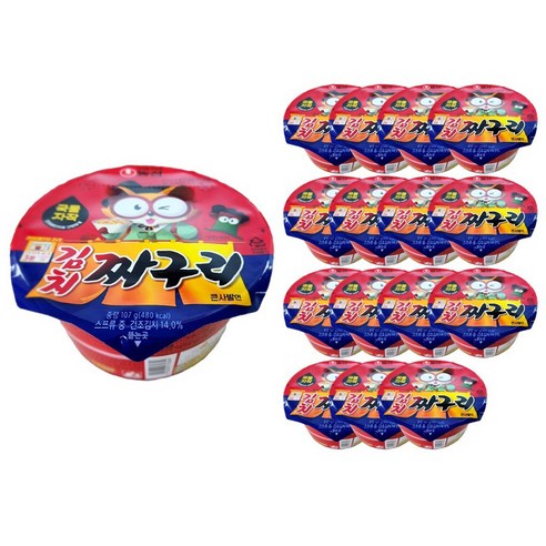 김치짜구리 큰사발면 107g, 1개